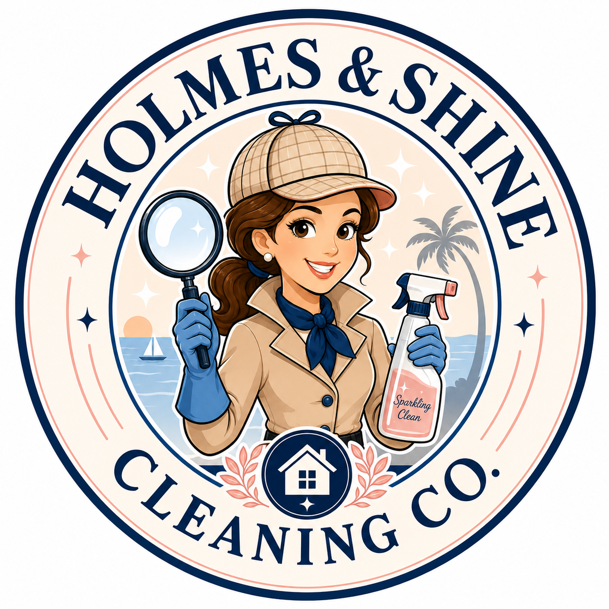 Holmes & Shine Cleaning Co. seal logo
