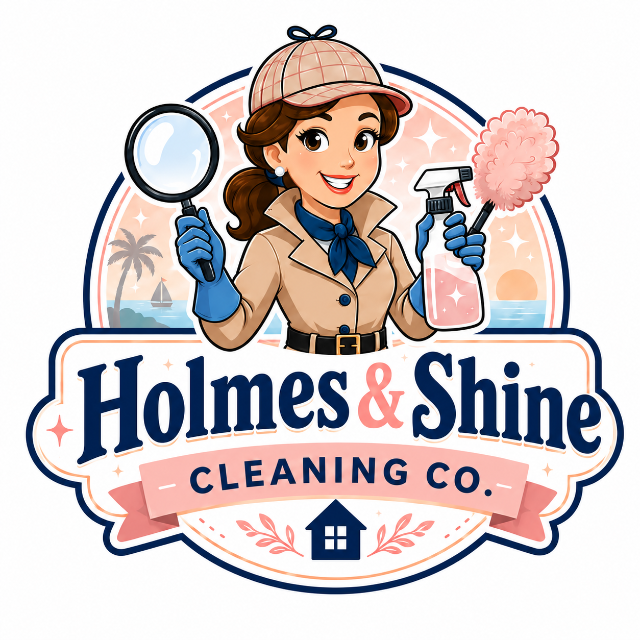 Holmes & Shine Cleaning Co. logo
